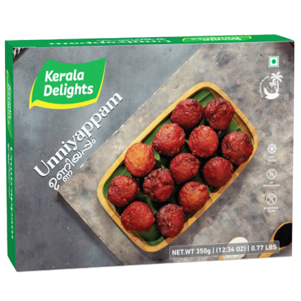 Kerala Delights Unniyappam 350gm Frozen